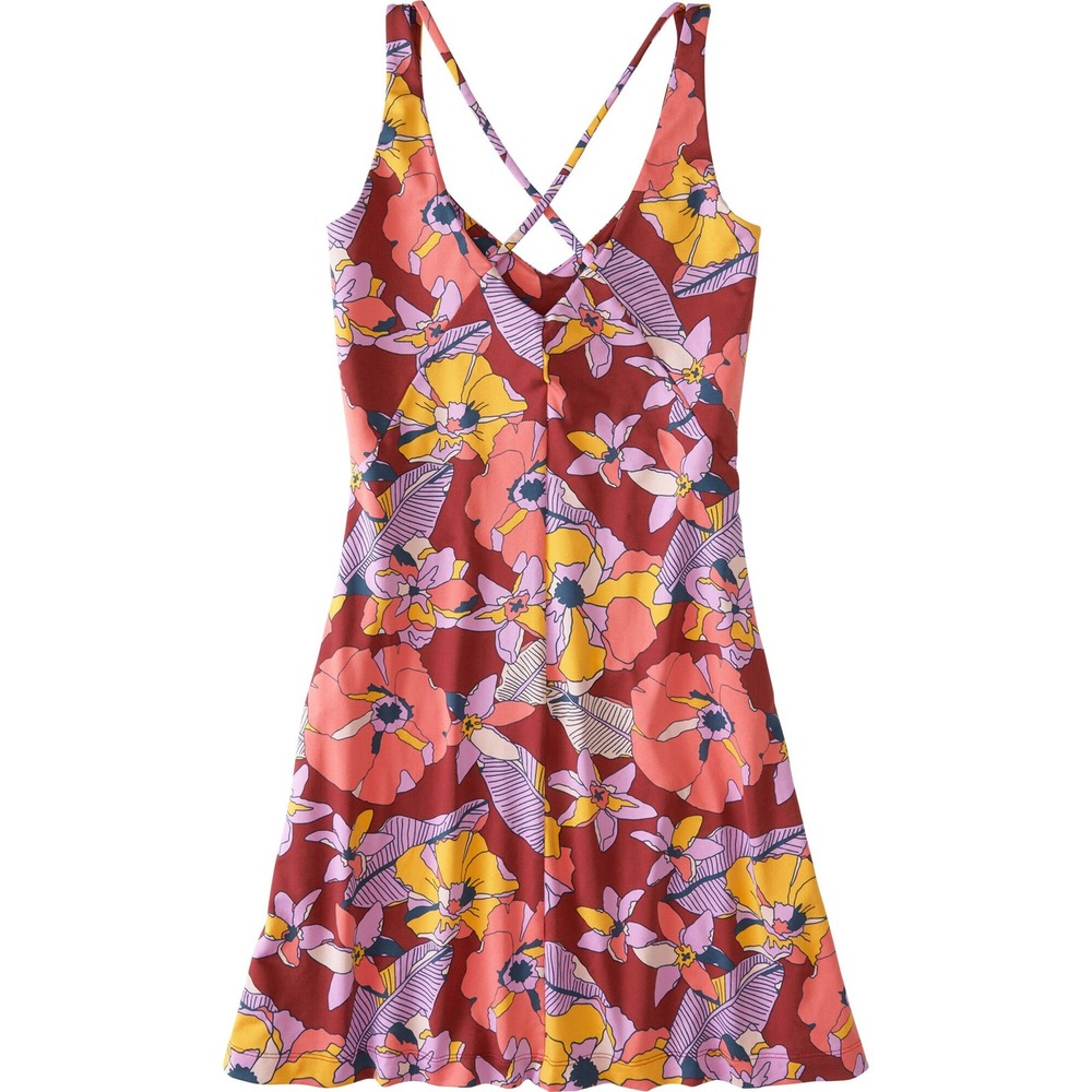 Title Nine Level Up Dress  Dos Gardenias Athletic Sporty Tropical Floral Medium